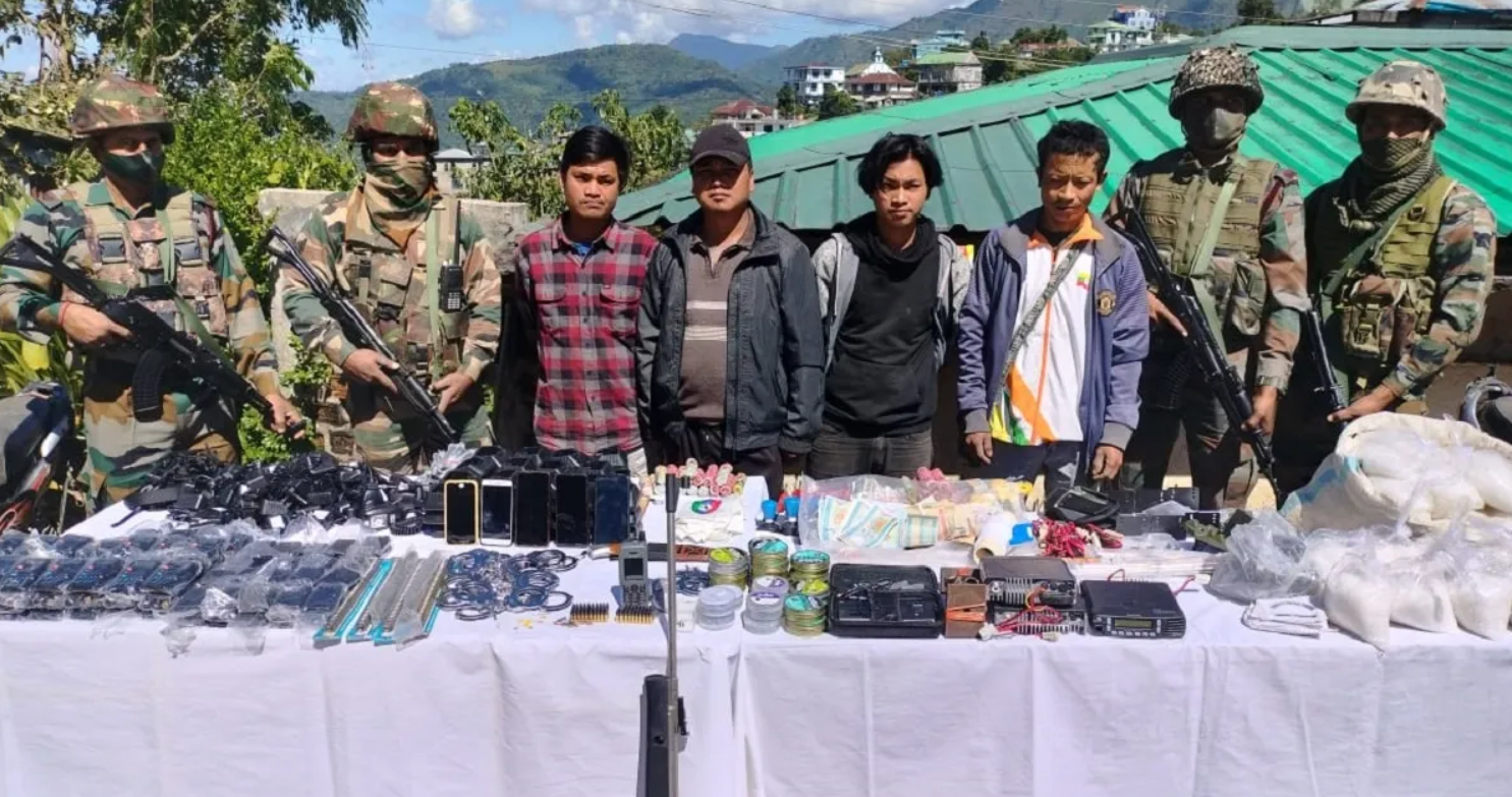 Tactical & war like stores recovered in Mizoram's Siaha