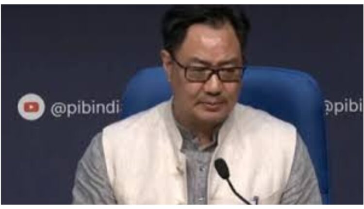 Kiren Rijiju Calls For Unity On Constitution Day, Slams Opposition For ...